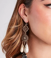 Desert Chic Detailed Drop Earrings