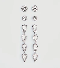 Elegant Staples Three-Pack Earrings Set
