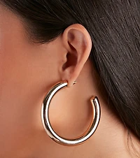 Chic And Bold Large Hoop Earrings
