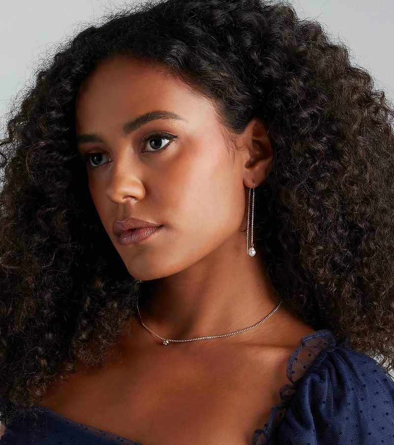 Pearl Of Perfection Dainty Earrings