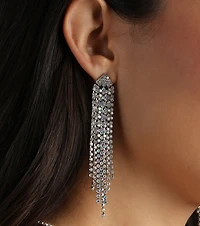 Touch Of Sparkle Iridescent Rhinestone Earrings