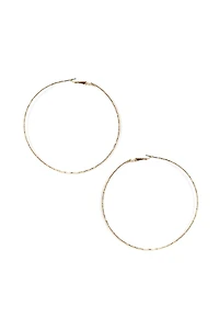 Thin Shimmer Hoops