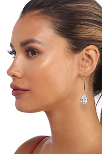 Cubic Zirconia Drop Earrings