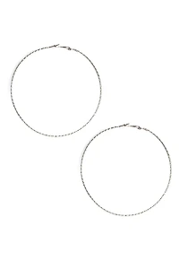 Thin Shimmer Hoops