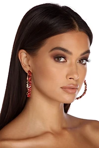 In Lust Gemstone Hoops