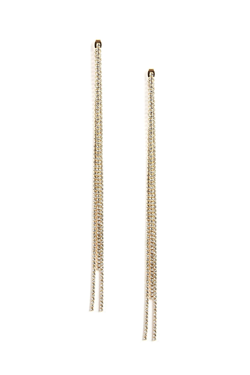 Dripping In Rhinestones Earrings