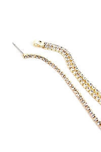 Dripping In Rhinestones Earrings