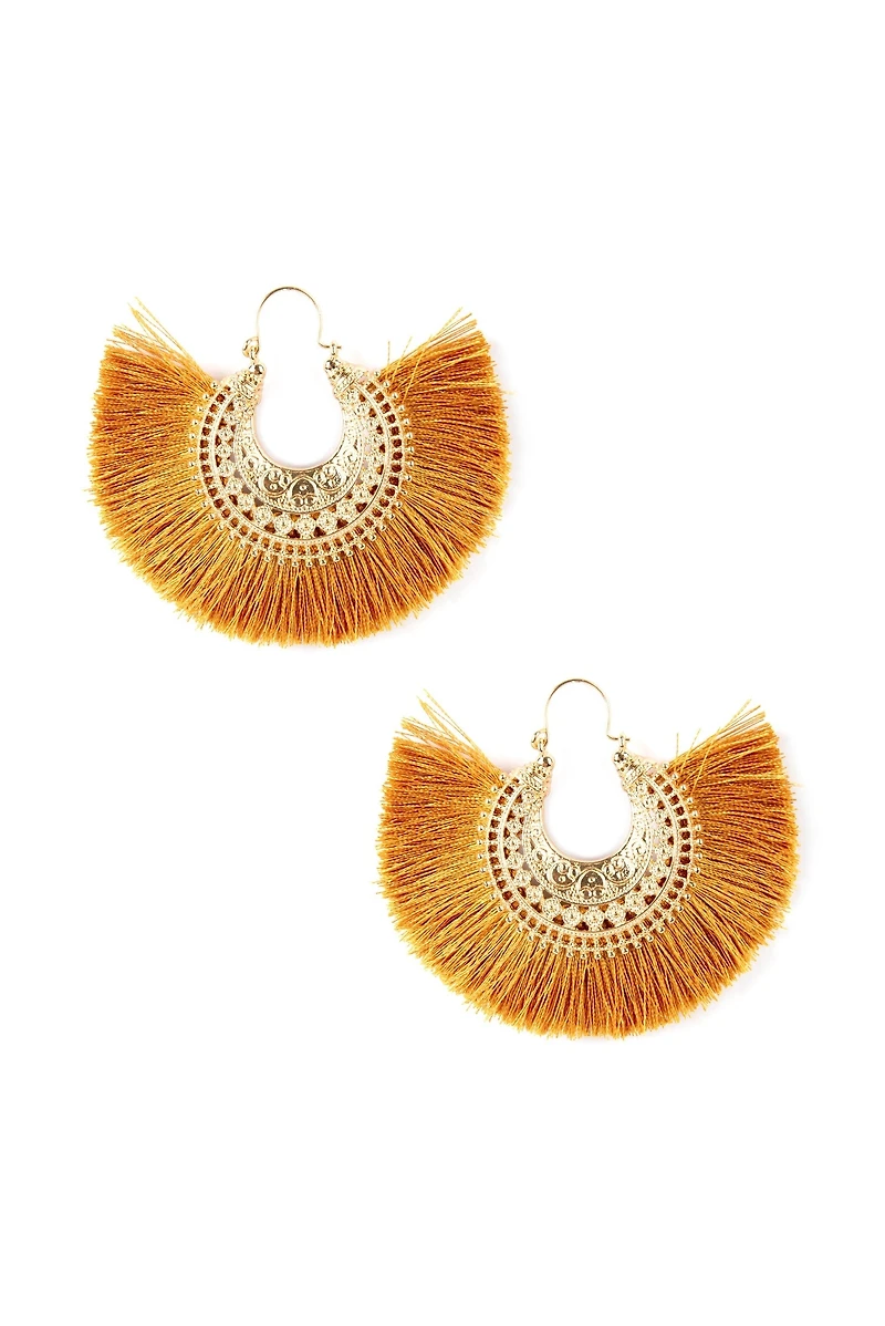 Major Fan Tassel Earrings