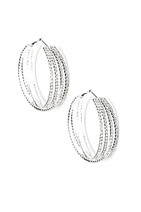 Add Some Sparkle Hoop Earrings