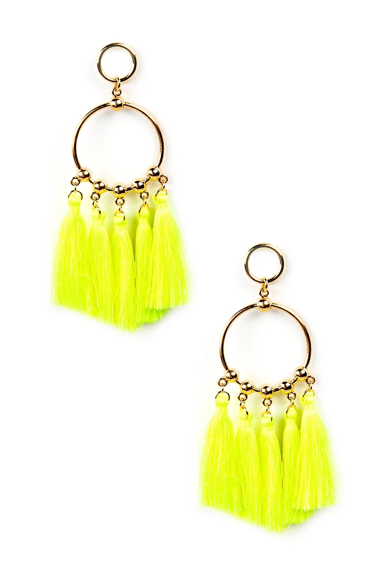 Everything's All Bright Tassel Earrings