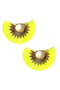 Full Fan Tassel Earrings