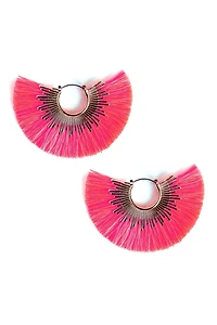Full Fan Tassel Earrings