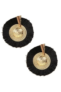 Full Fan Tassel Earrings