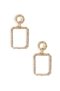 Shape Up Rhinestone Earrings