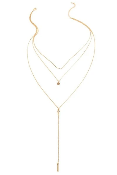 Layered Elegance Lariat Necklace