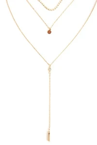 Layered Elegance Lariat Necklace