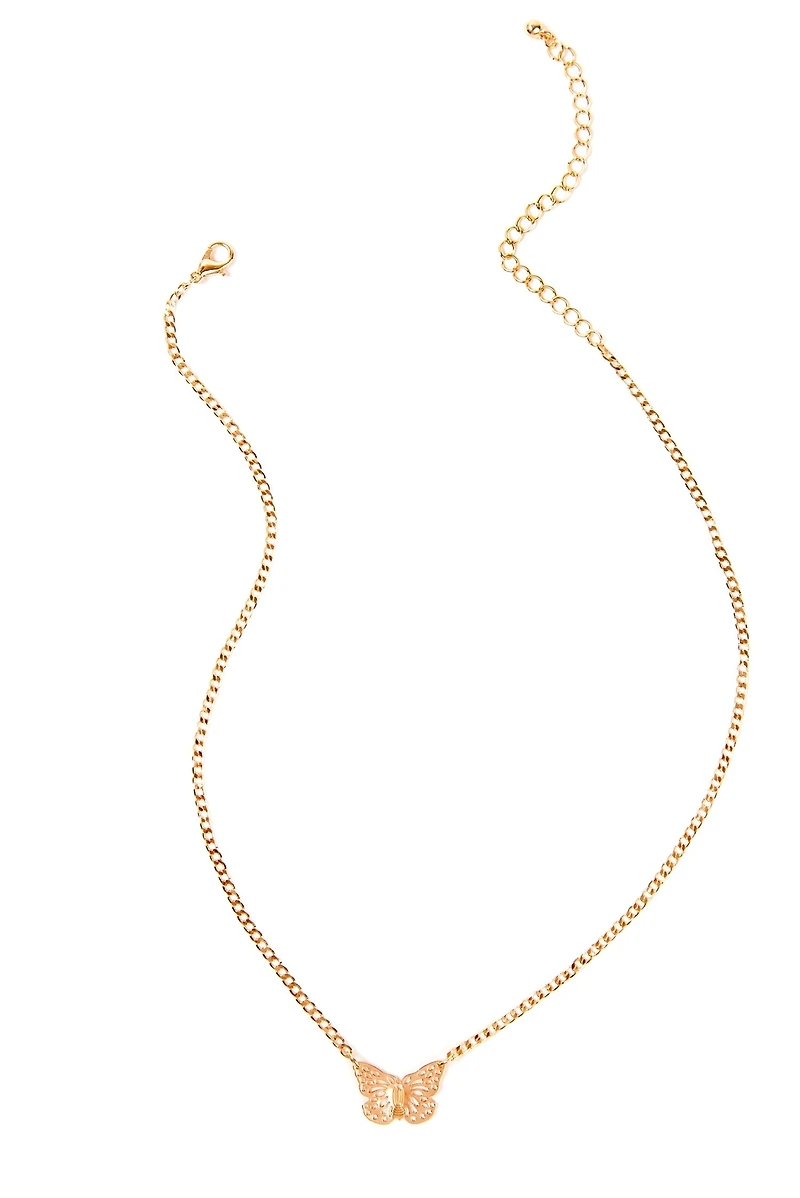 Dainty Butterfly Charm Necklace