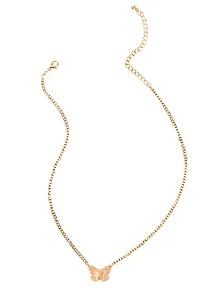 Dainty Butterfly Charm Necklace