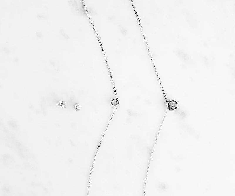 Dainty Cubic Zirconia Set