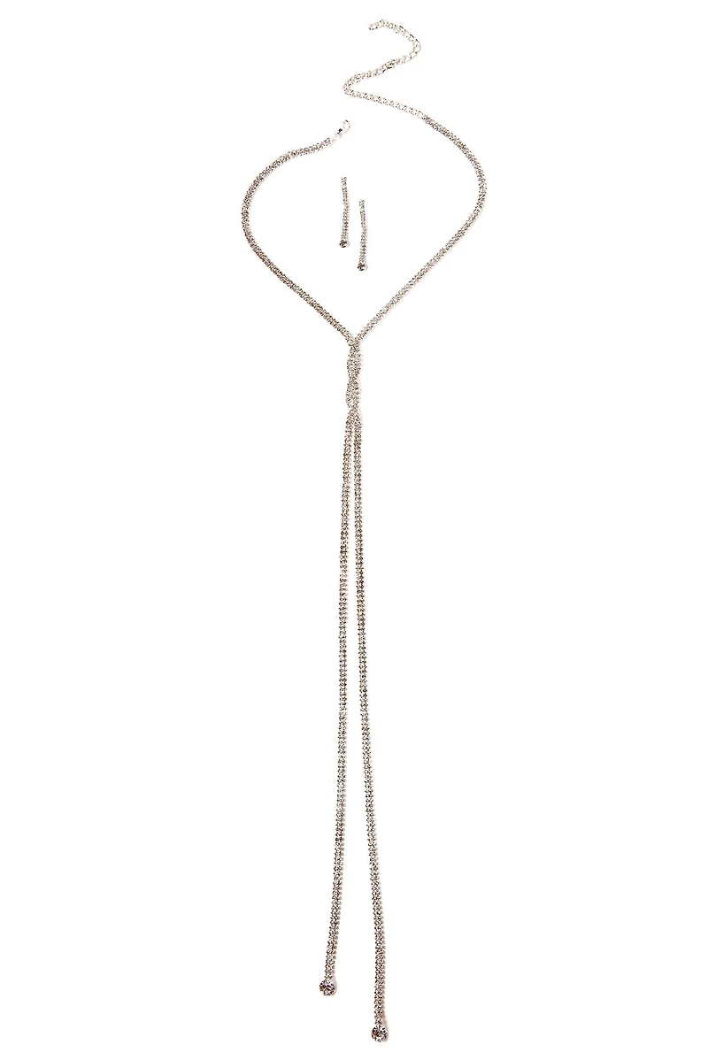 A Twist Of Rhine Necklace Set