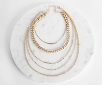 Chain Gang Necklace Set