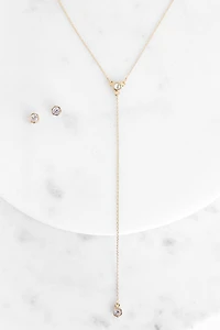 Darling Lariat Rhinestone Set