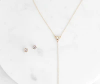 Darling Lariat Rhinestone Set