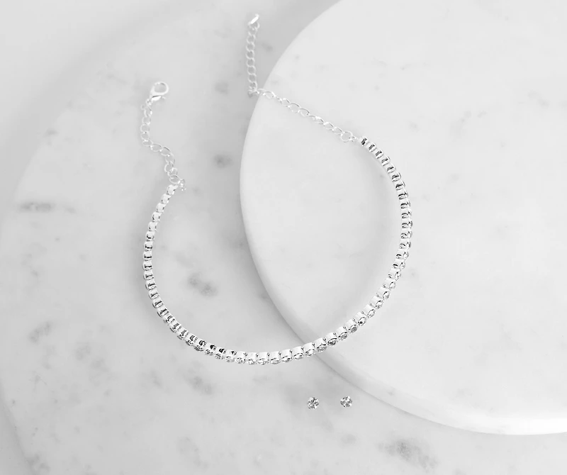 Dnt 4Get Abt Me Choker & Studs Set