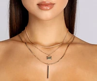 Luxe Dainty Bar Necklace Set