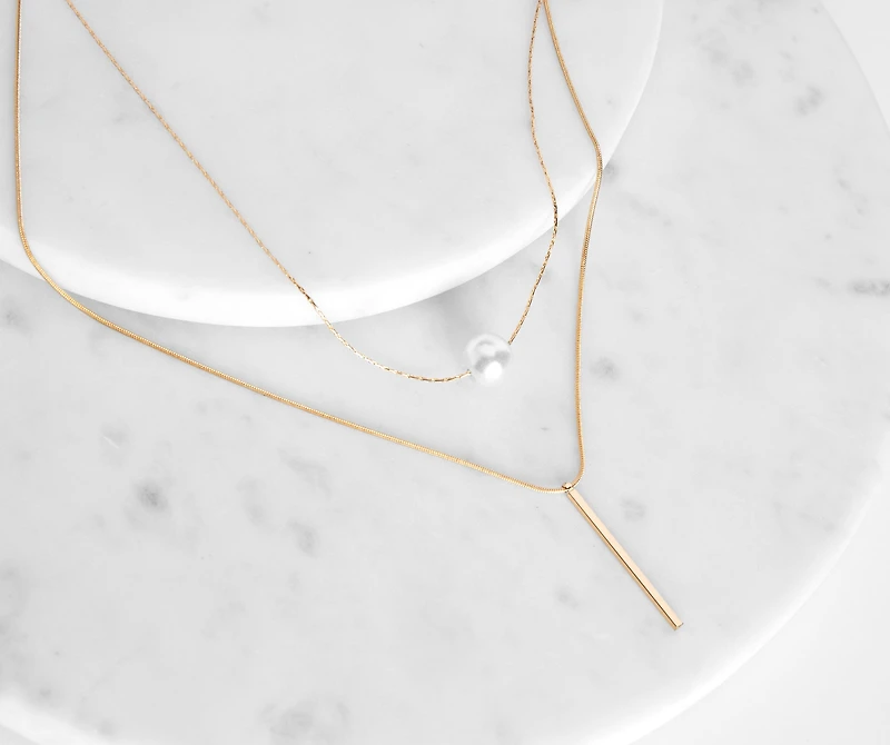 Pearl Ambition Dainty Necklace