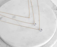 Third Times A Charm Cubic Zirconia Necklace Set