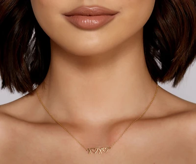 XOXO Charm Necklace