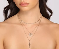 Three-Pack Dainty Layered Charm Necklaces