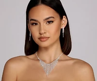 Glam Goals Necklace And Earrings Set