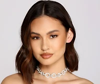 Linked In Glamour O-Ring Choker