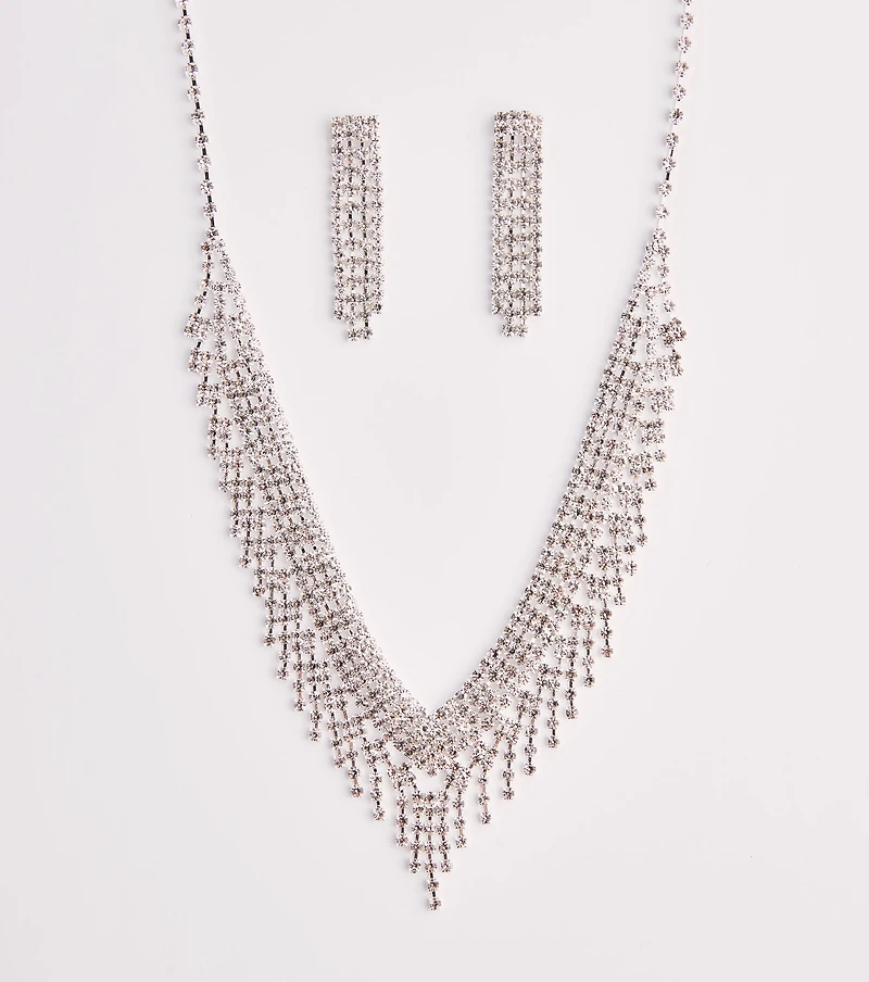Luxe Beauty Necklace And Earrings Set