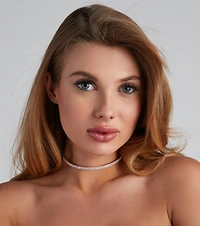 Glam Future Rhinestone Choker