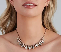 Everlasting Glam Rhinestone And Cubic Zirconia Collar