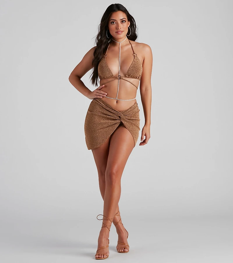 Sparkling Intrigue Rhinestone Body Chain