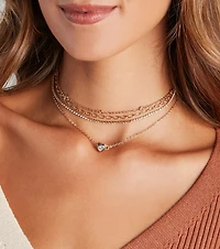 Dainty And Glam Choker Necklace Set