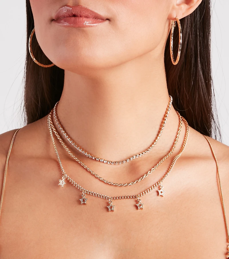 Trendy Celestial Vibes Star Charm Necklace