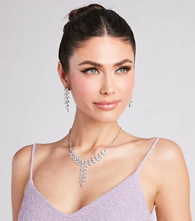 Dainty And Divine Necklace And Earrings Set