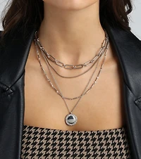 Rise To The Occasion Layered Charm Necklace
