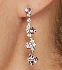 Endless Glamour Rhinestone Necklace And Earrings Set
