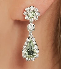 Glamorous Mood Rhinestone Necklace And Earrings Set