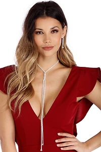 A Twist Of Rhine Necklace Set