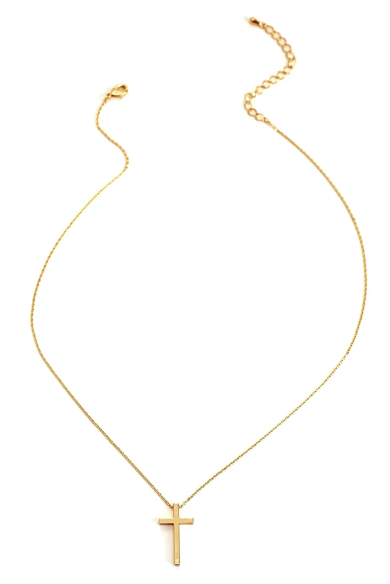 Mini Cross Pendant Necklace