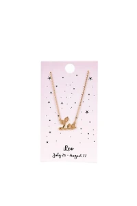 Zodiac Script Necklace