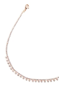 Dainty Drops Rhinestone Choker