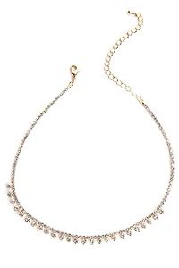 Dainty Drops Rhinestone Choker